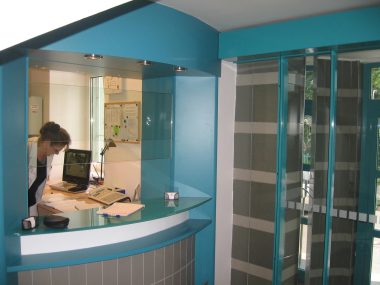 Pohled na novou vrátnici